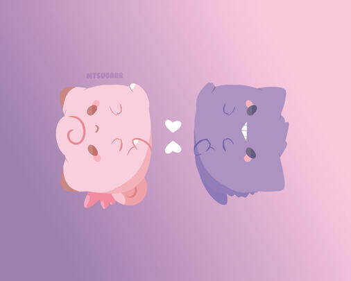 Pokemon | Gengar x Clefable